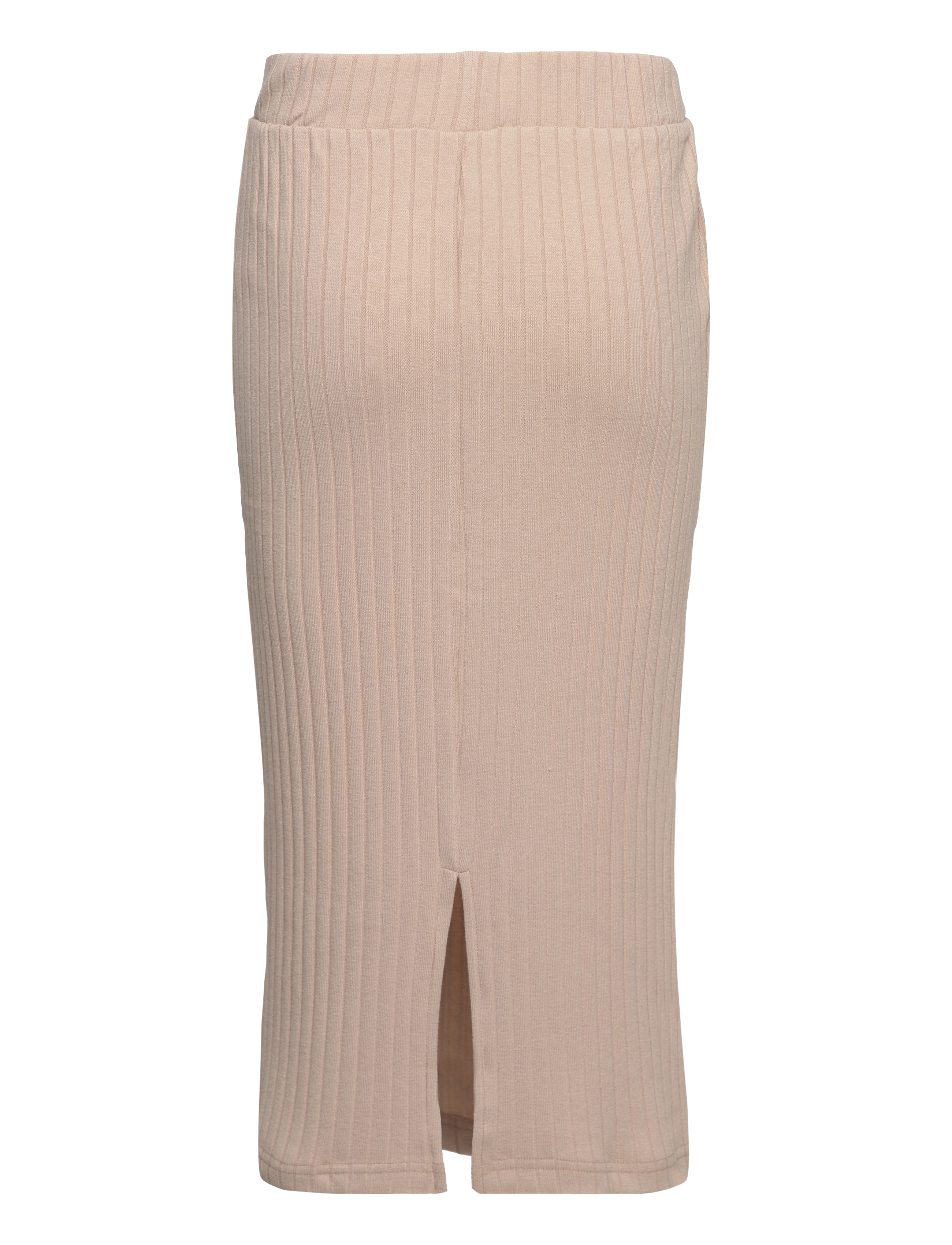 Lindex - Skirt long rib - vidutinio ilgio sijonai - beige - 2