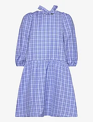 Lindex - Dress Bliss Check - vasarinės suknelės - light blue - 0