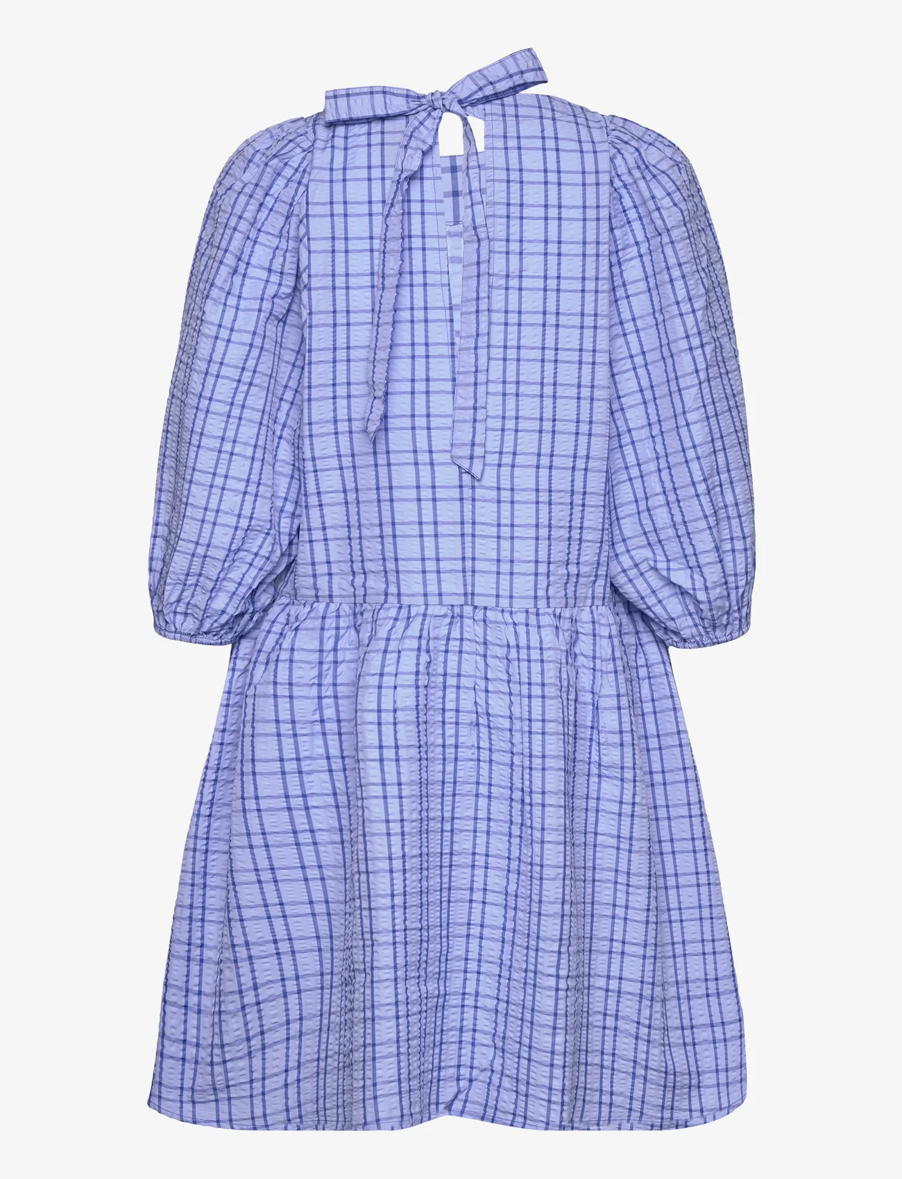 Lindex - Dress Bliss Check - vasarinės suknelės - light blue - 1