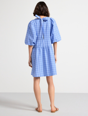 Lindex - Dress Bliss Check - vasarinės suknelės - light blue - 3