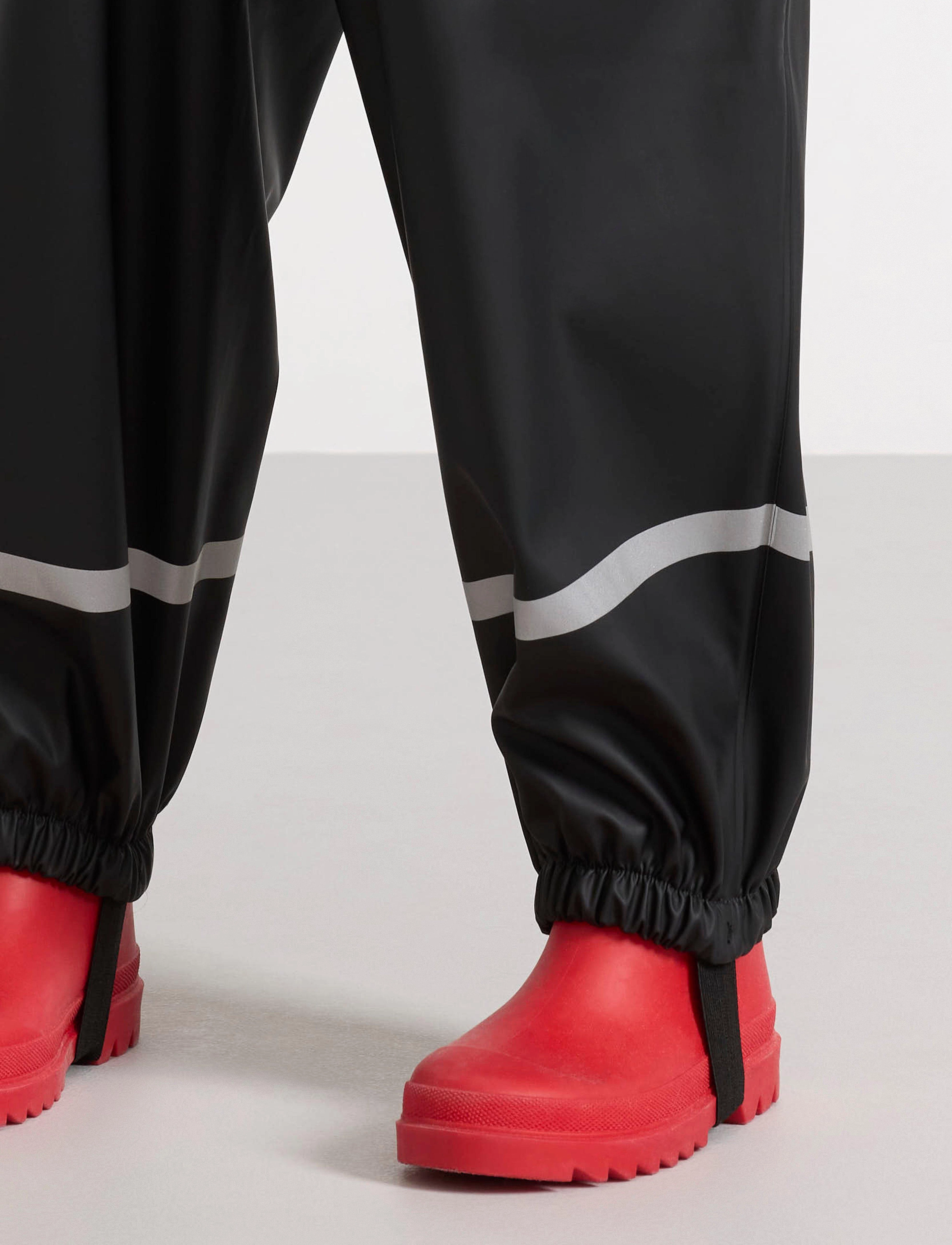 Lindex - Raintrousers uni 80 128 - kurahousut - black - 4
