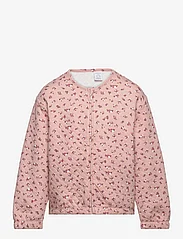 Lindex - Jacket quilted tricot AOP - laveste priser - dusty pink - 0