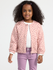 Lindex - Jacket quilted tricot AOP - najniższe ceny - dusty pink - 1