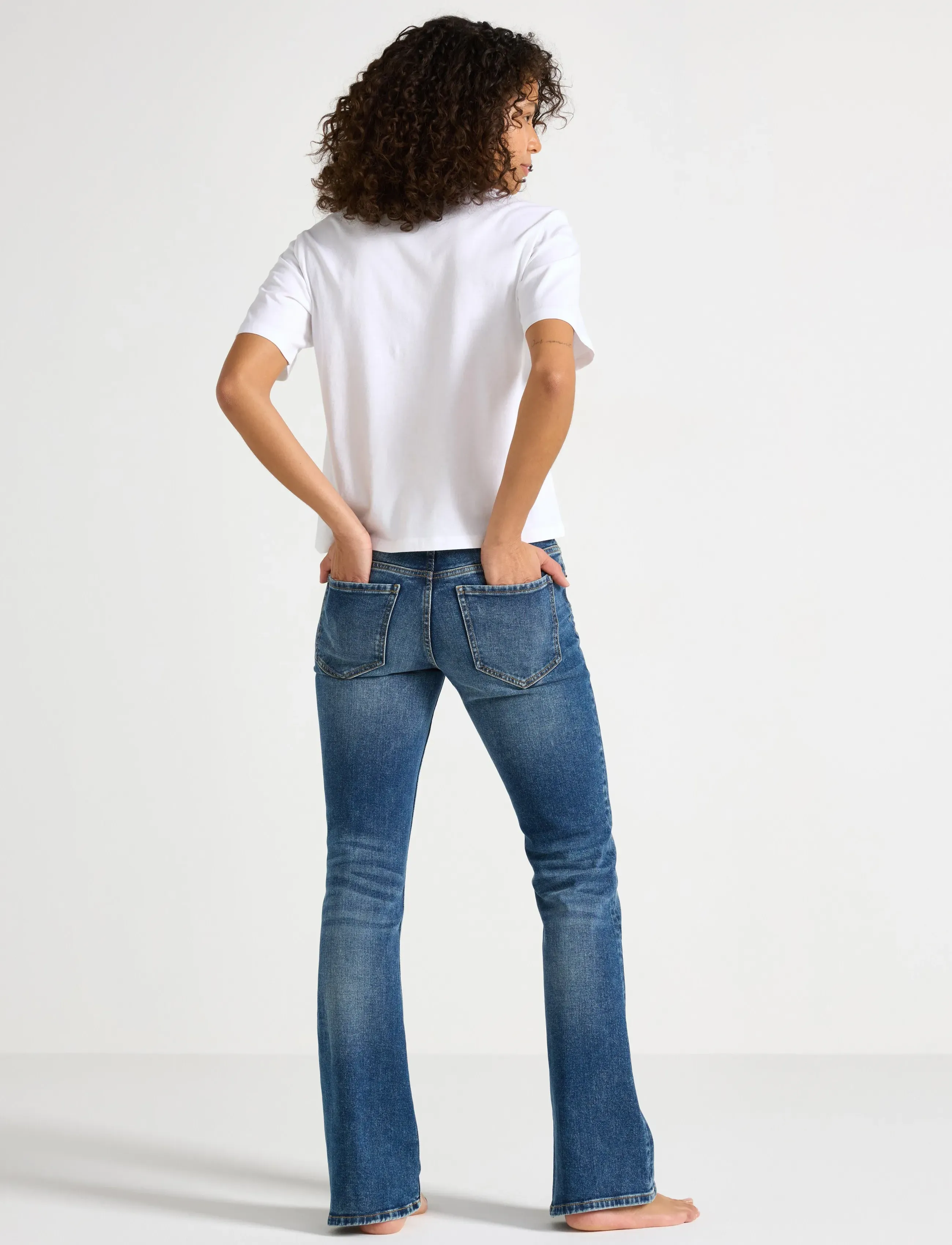 Lindex - Trousers denim Fay dark blue - flared jeans - denim blue - 3