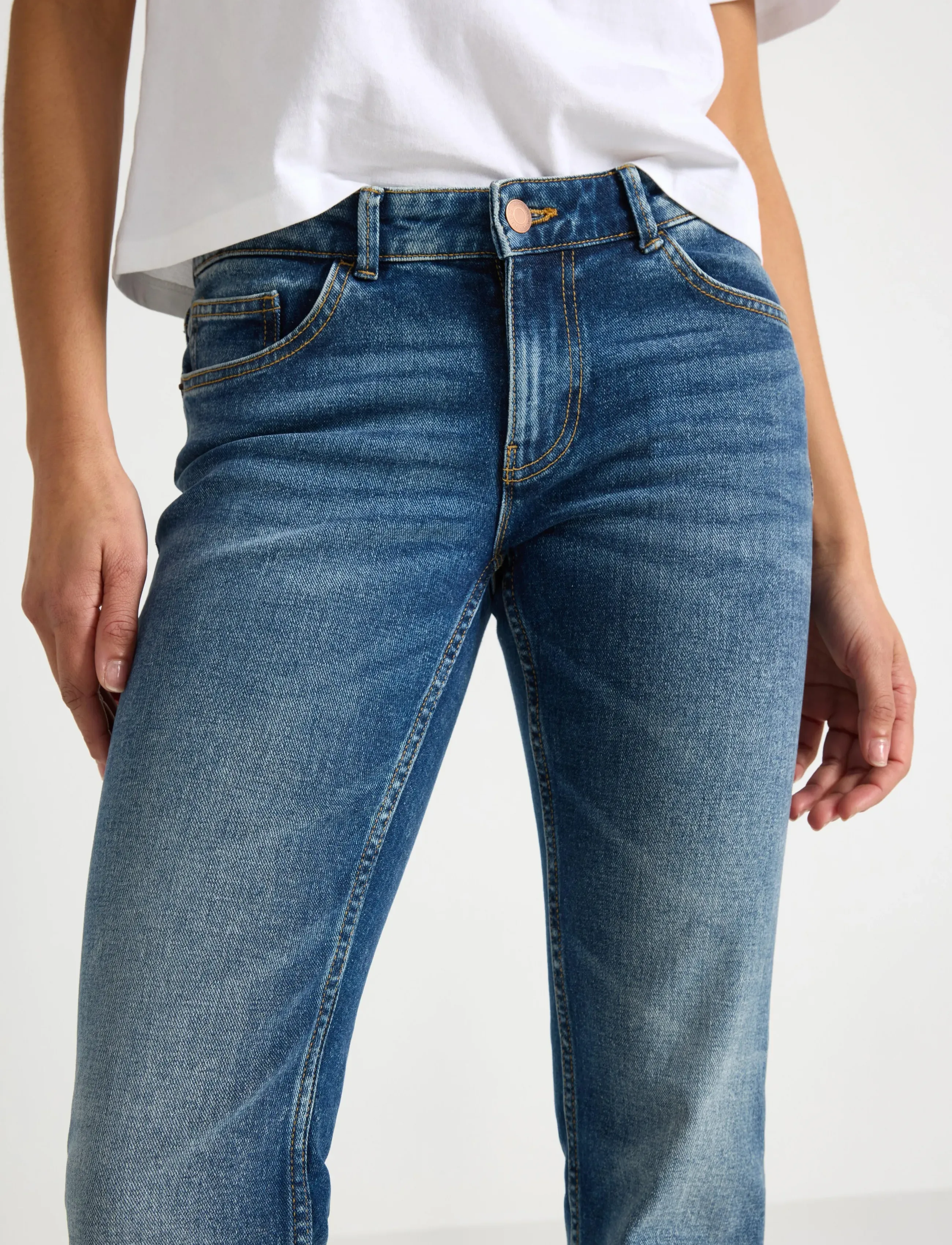 Lindex - Trousers denim Fay dark blue - flared jeans - denim blue - 4