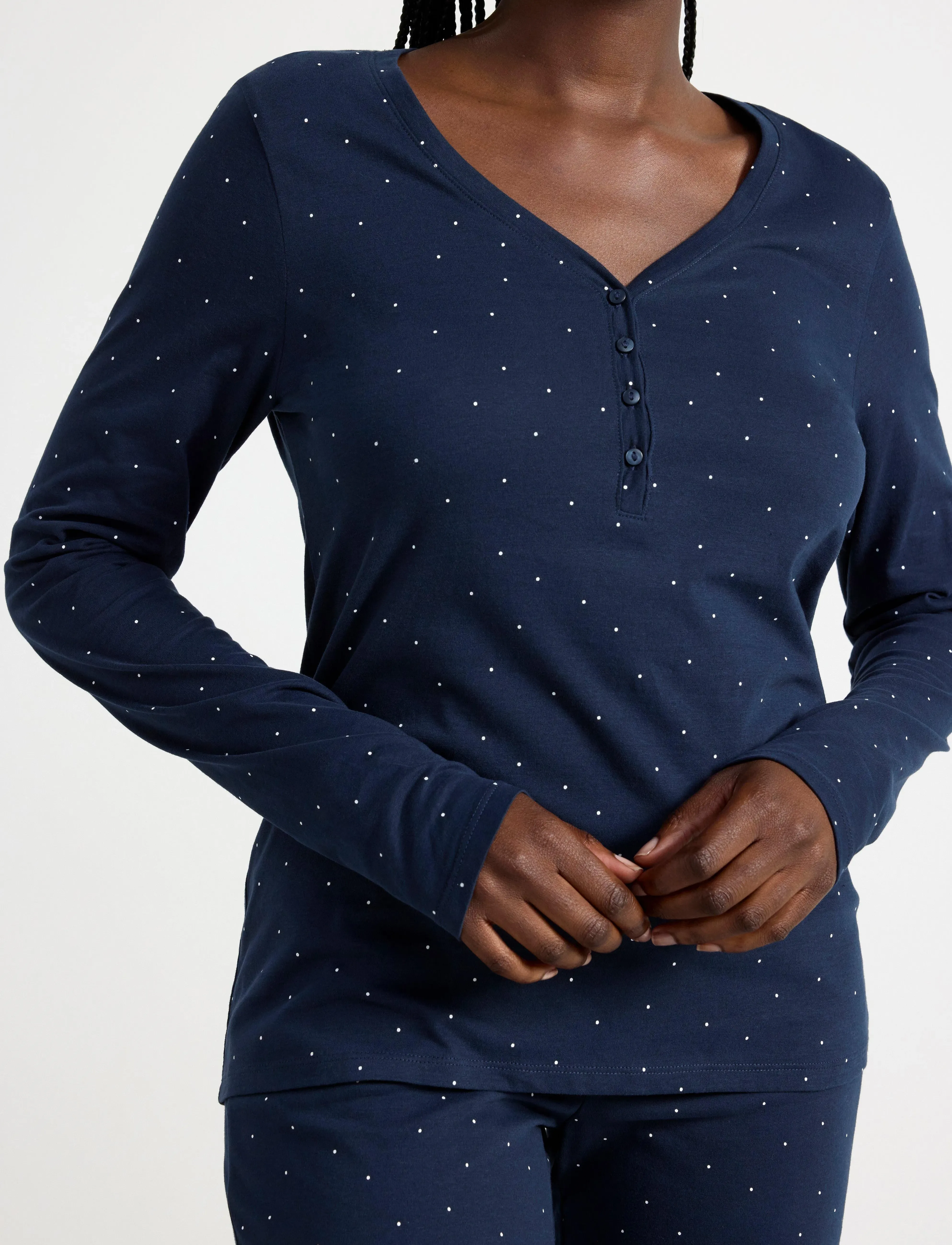 Lindex - Pyjama top - oberteile - navy - 4