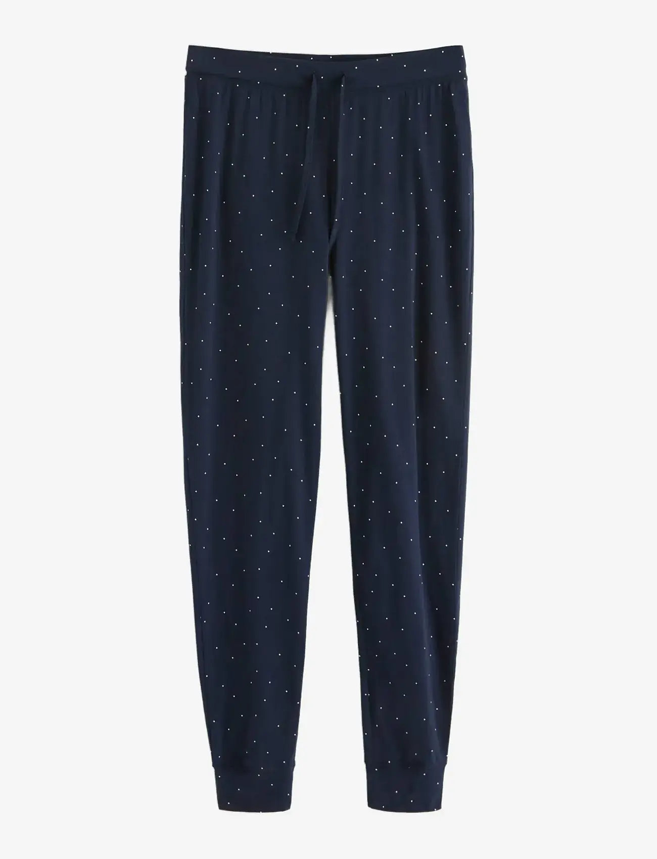 Lindex - Trousers tapered aop dots - natbukser - navy - 1