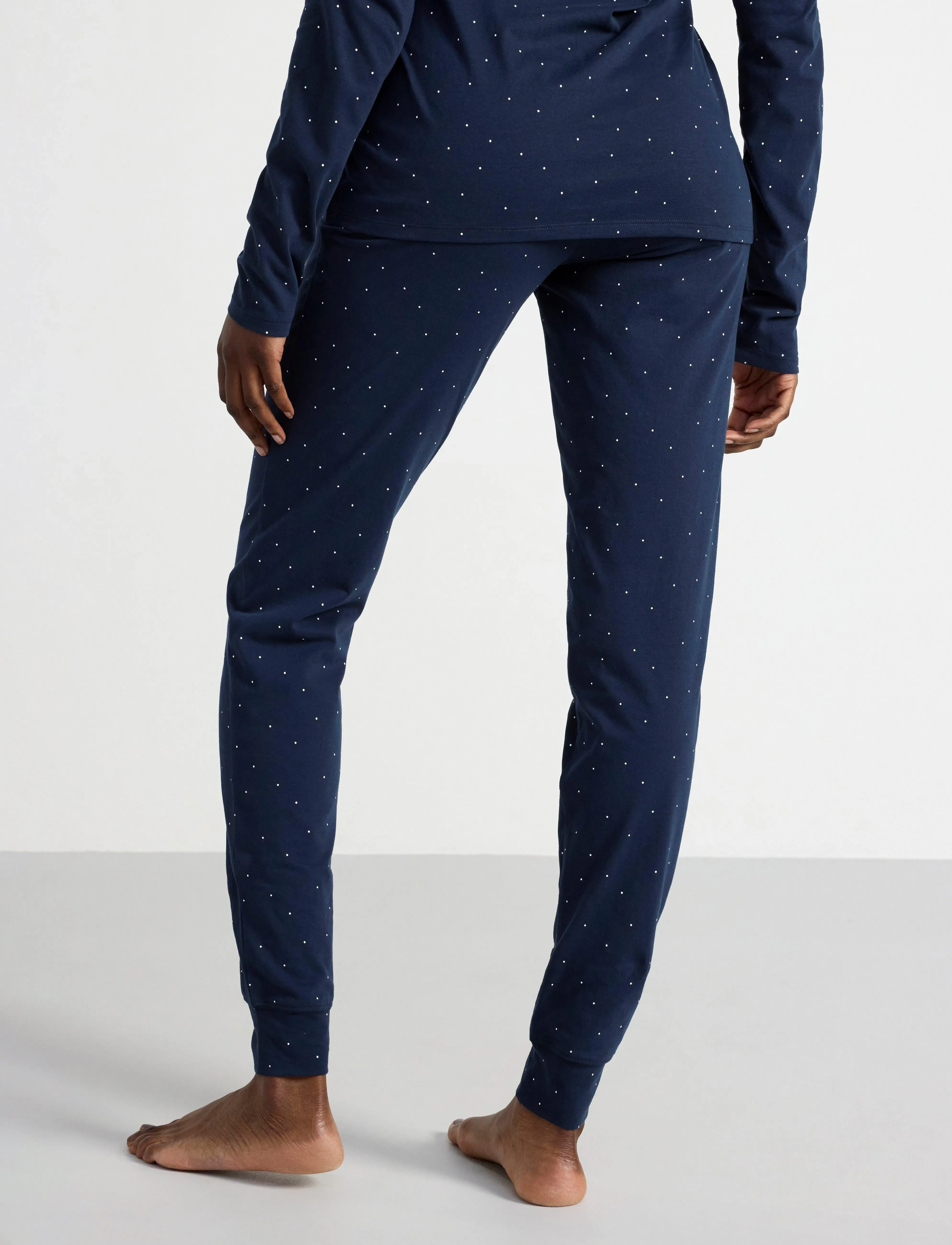 Lindex - Pyjama trousers with dots - bas de pyjama - navy - 3