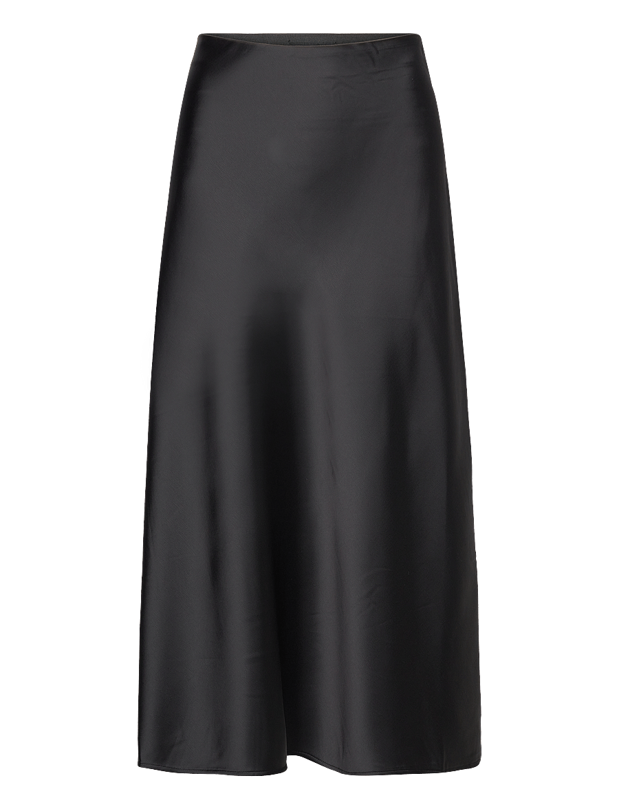 Lindex - Skirt Maria - satīna svārki - black - 1