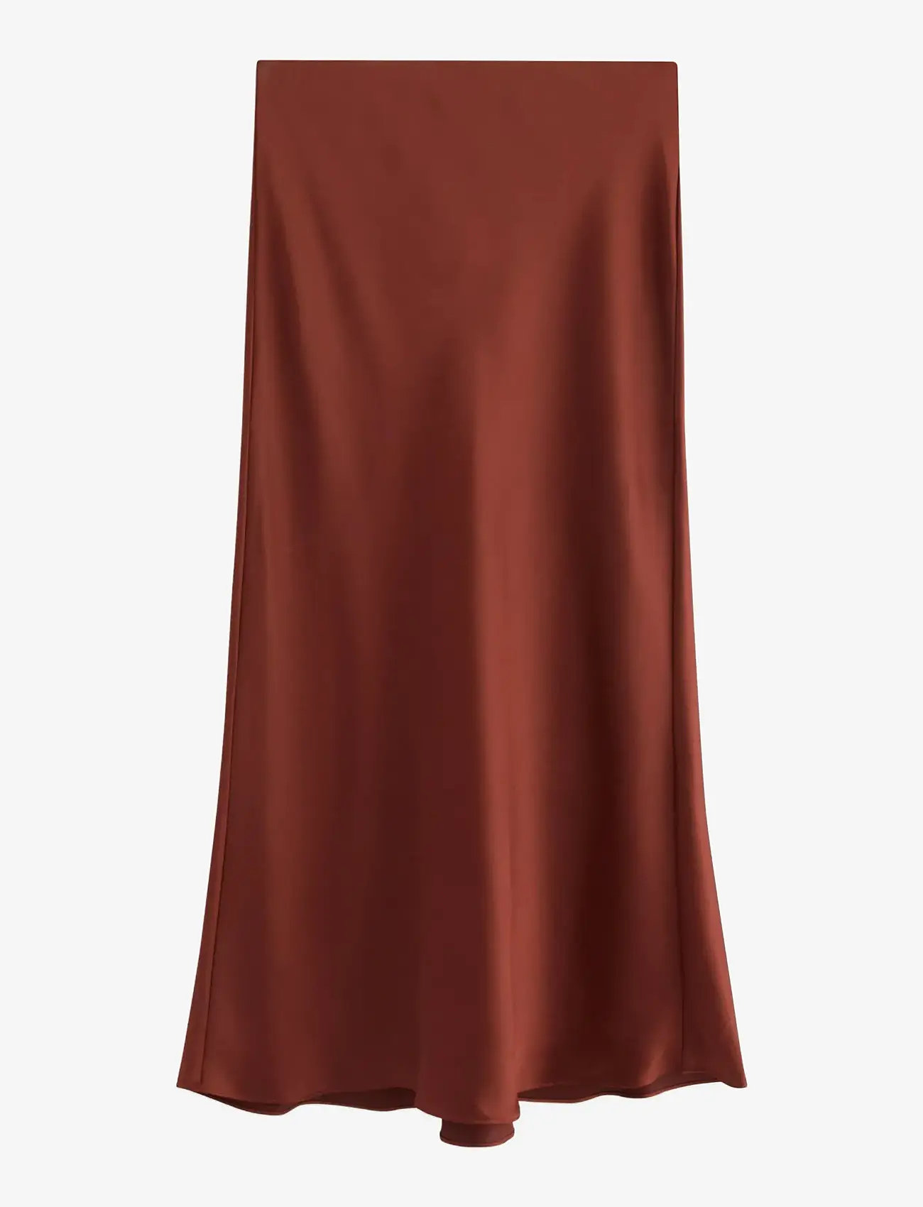 Lindex - Skirt Maria - satinnederdele - dark dusty red - 1