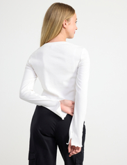 Lindex - Top long sleeve with mesh - langärmelig - off white - 5