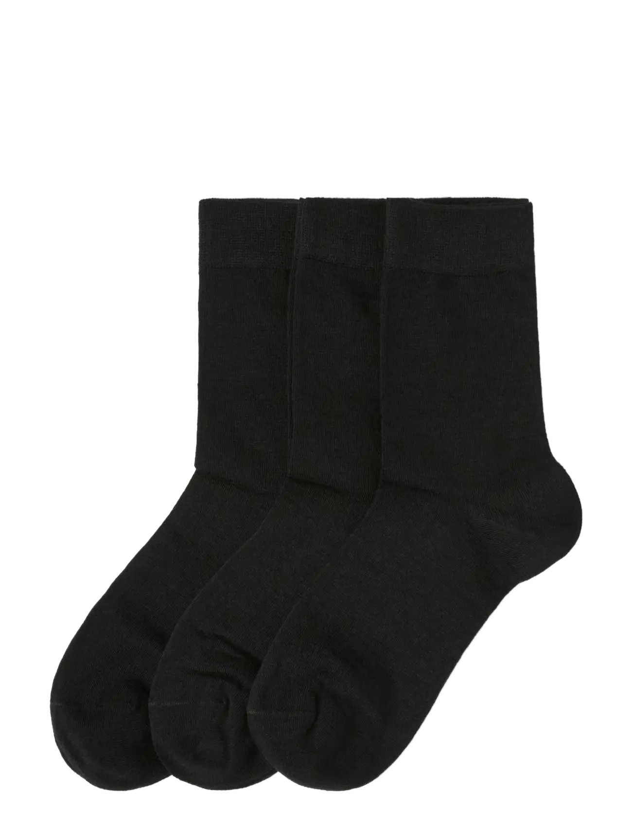 Lindex 3-pack socks in merino wool blend - Lindex - BLACK / black