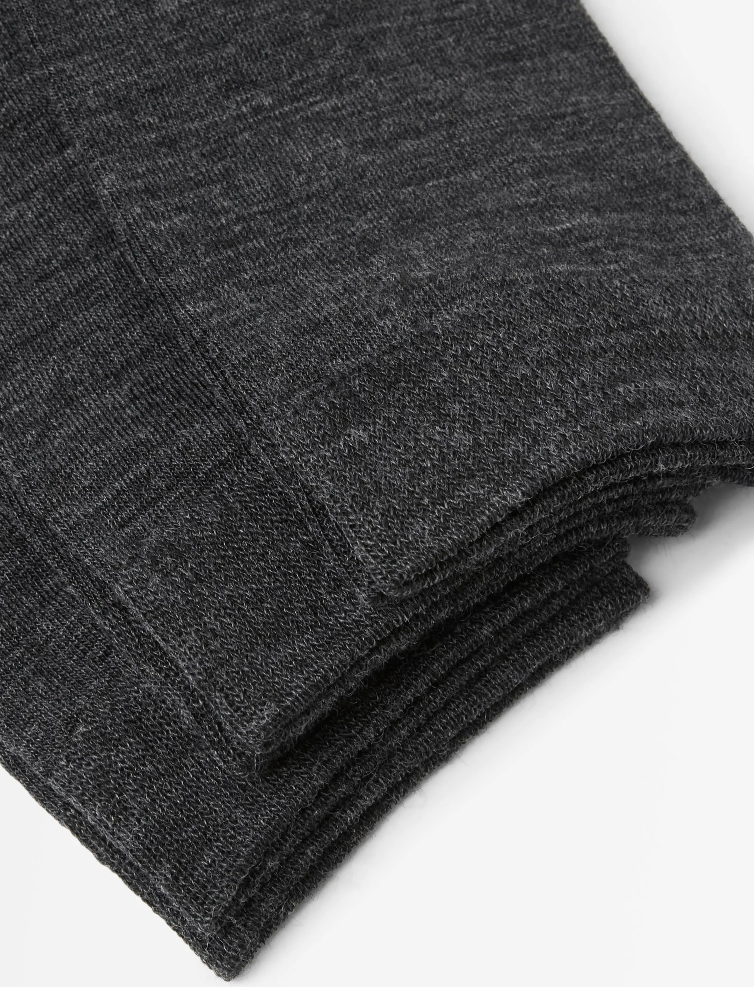 Lindex - 3-pack socks in merino wool blend - regular socks - offblack melange - 2