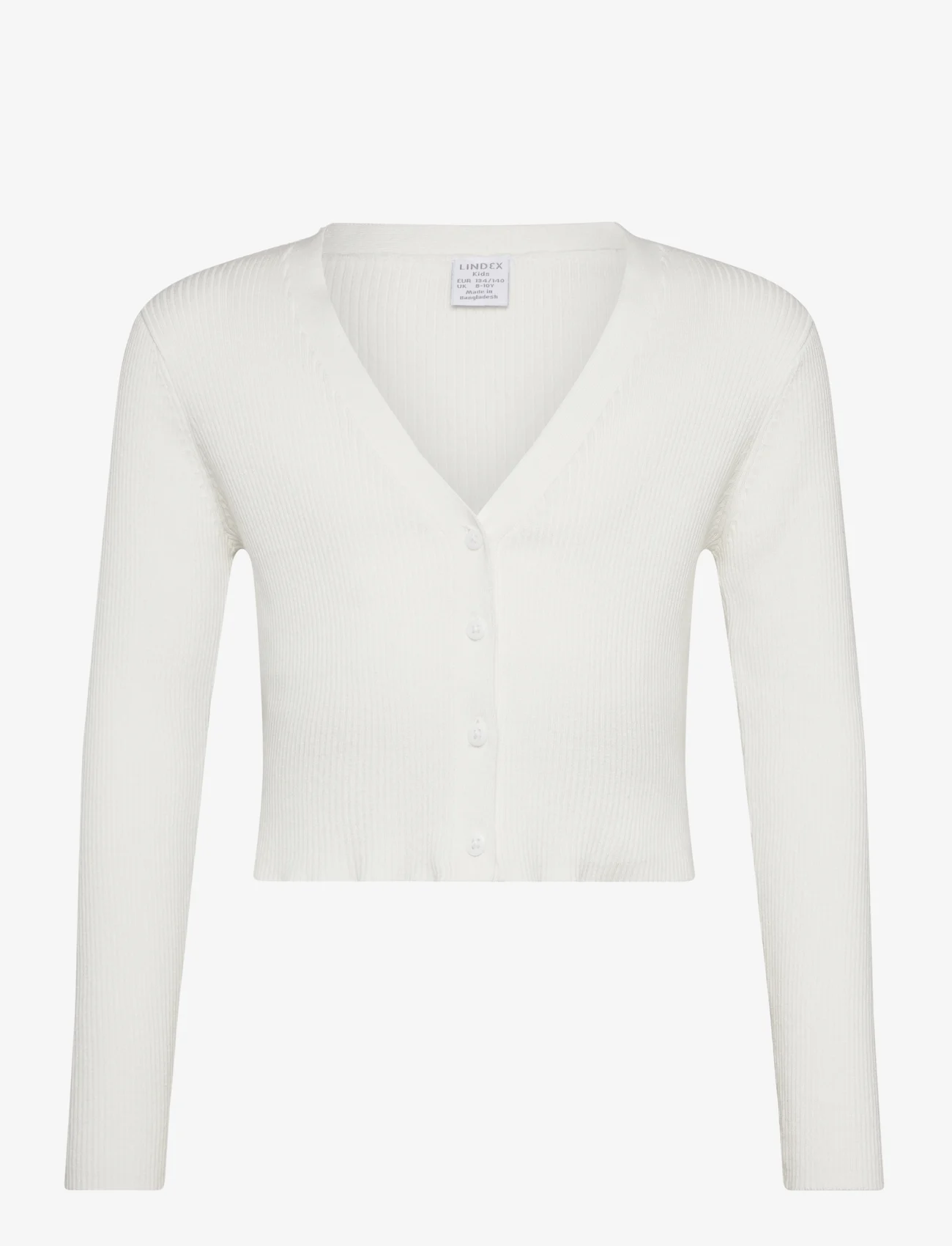Lindex - Cardigan rib short - cardigans - off white - 1