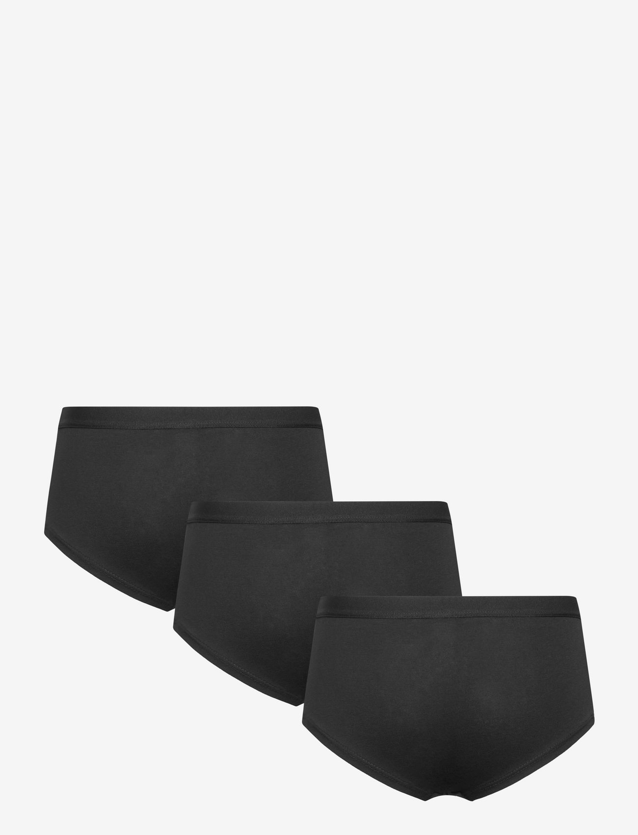 Lindex - Brief Hipster 3 pack solid - püksid - black - 2