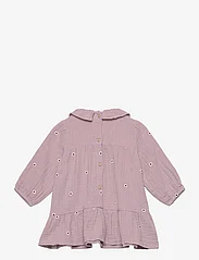 Lindex - Dress gauze embroidery - casual jurken met lange mouwen - light dusty lilac - 1