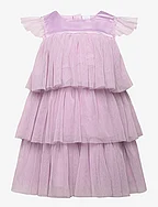 Dress mesh flounces baby doll - LIGHT LILAC