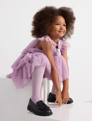 Lindex - Dress mesh flounces baby doll - festklänningar - light lilac - 6