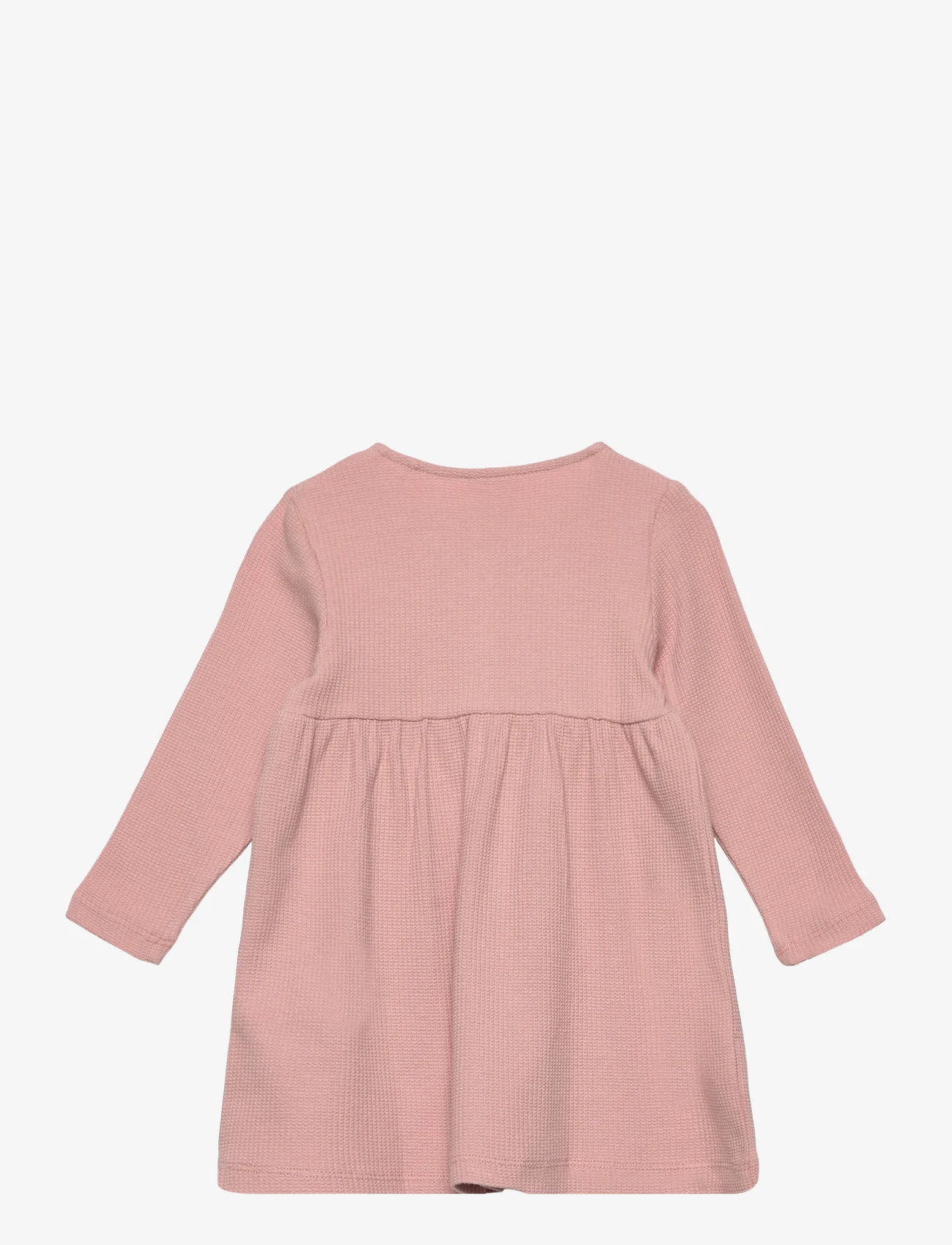 Lindex - Dress solid waffle - jupes - dusty pink - 1