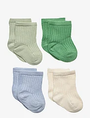 Lindex - Sock 4p sock ribb - laveste priser - green - 0