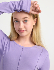 Lindex - Top with seams - langærmede t-shirts - light dusty lilac - 2