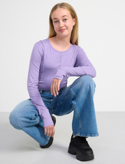 Lindex - Top with seams - langærmede t-shirts - light dusty lilac - 3