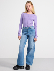 Lindex - Top with seams - langærmede t-shirts - light dusty lilac - 4