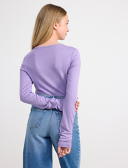 Lindex - Top with seams - långärmade t-shirts - light dusty lilac - 6
