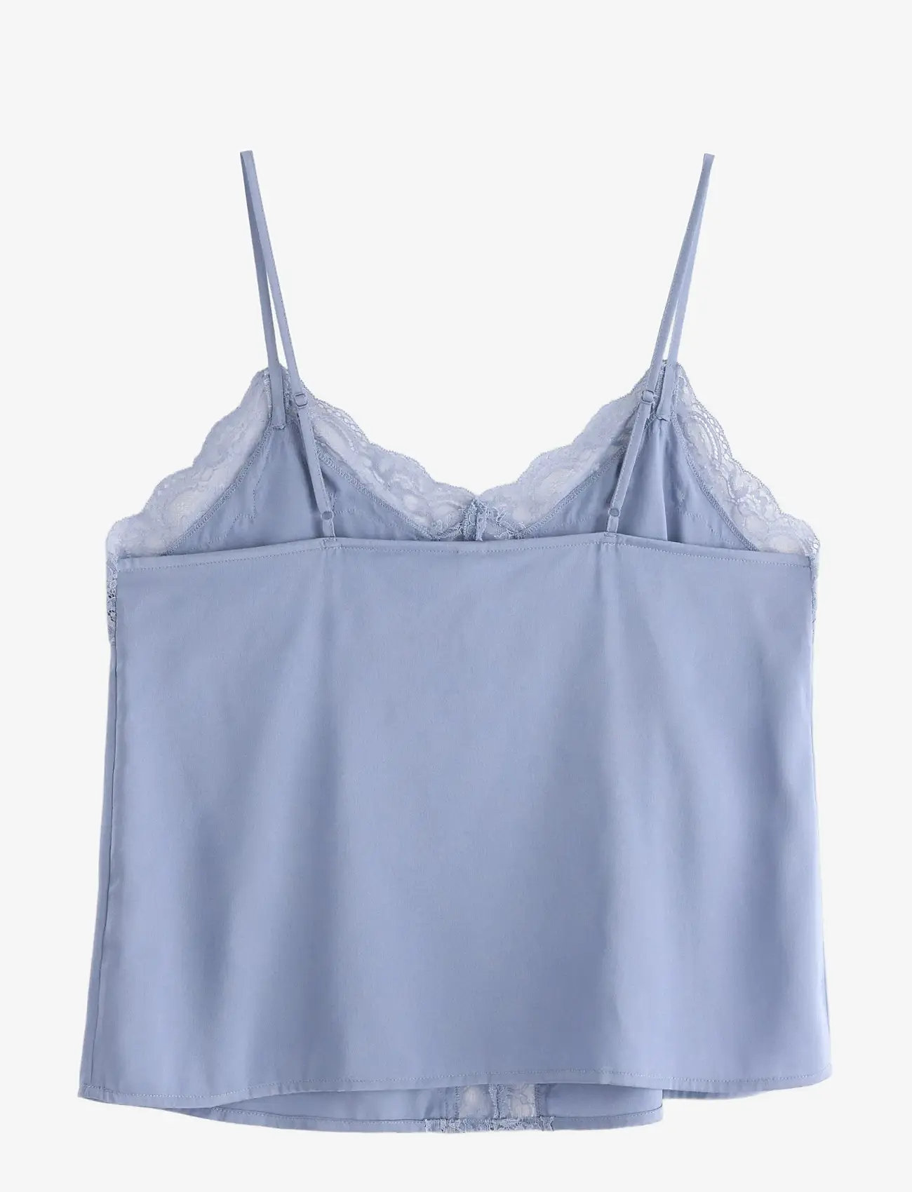 Lindex - Camisole lace satin - yläosat - dusty blue - 1
