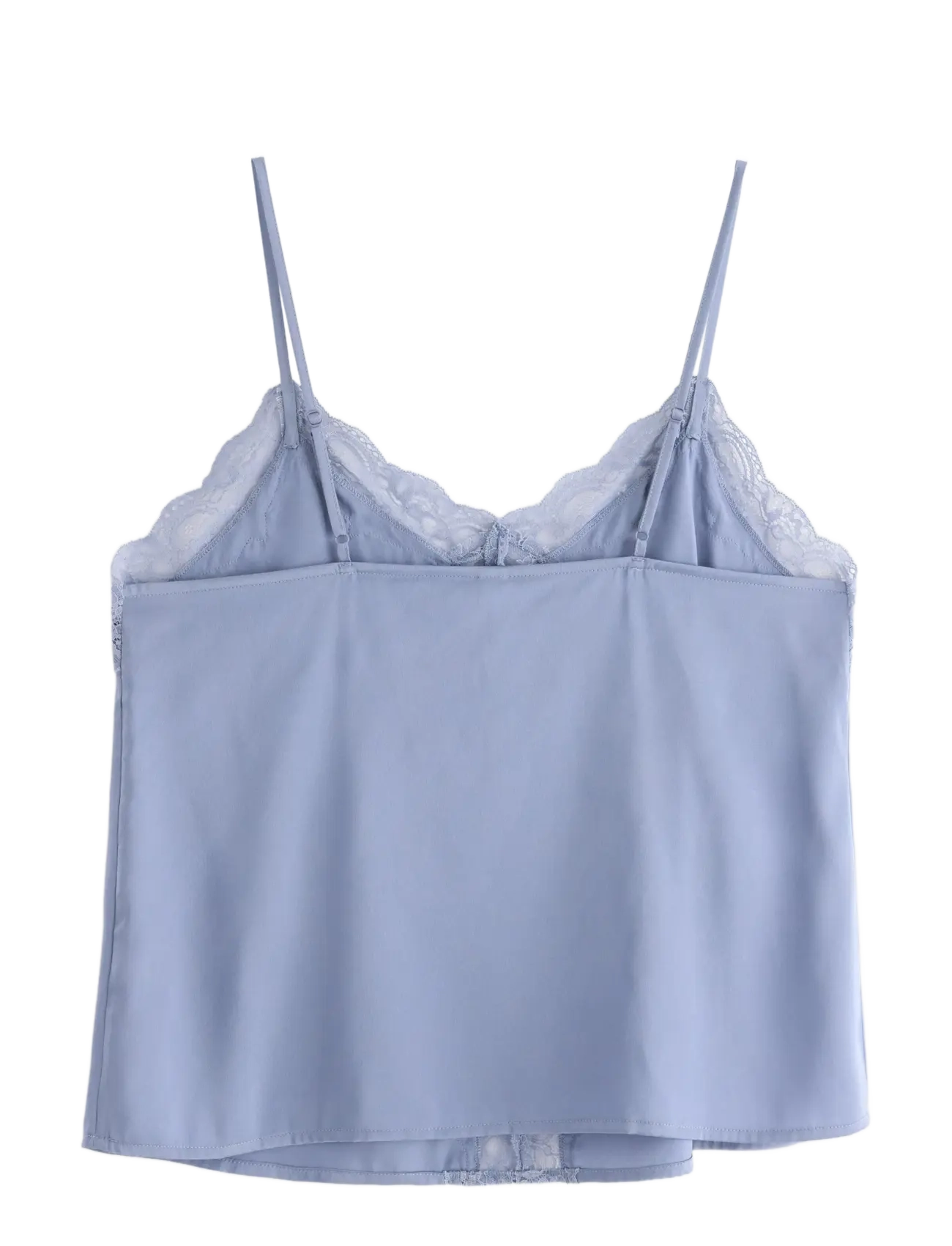 Lindex - Camisole lace satin - laveste priser - dusty blue - 1