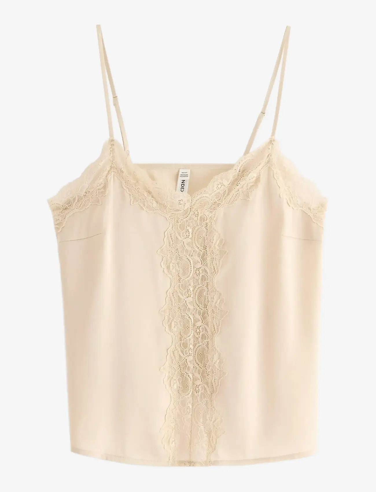 Lindex - Camisole lace satin - julepyjamas - light beige - 1