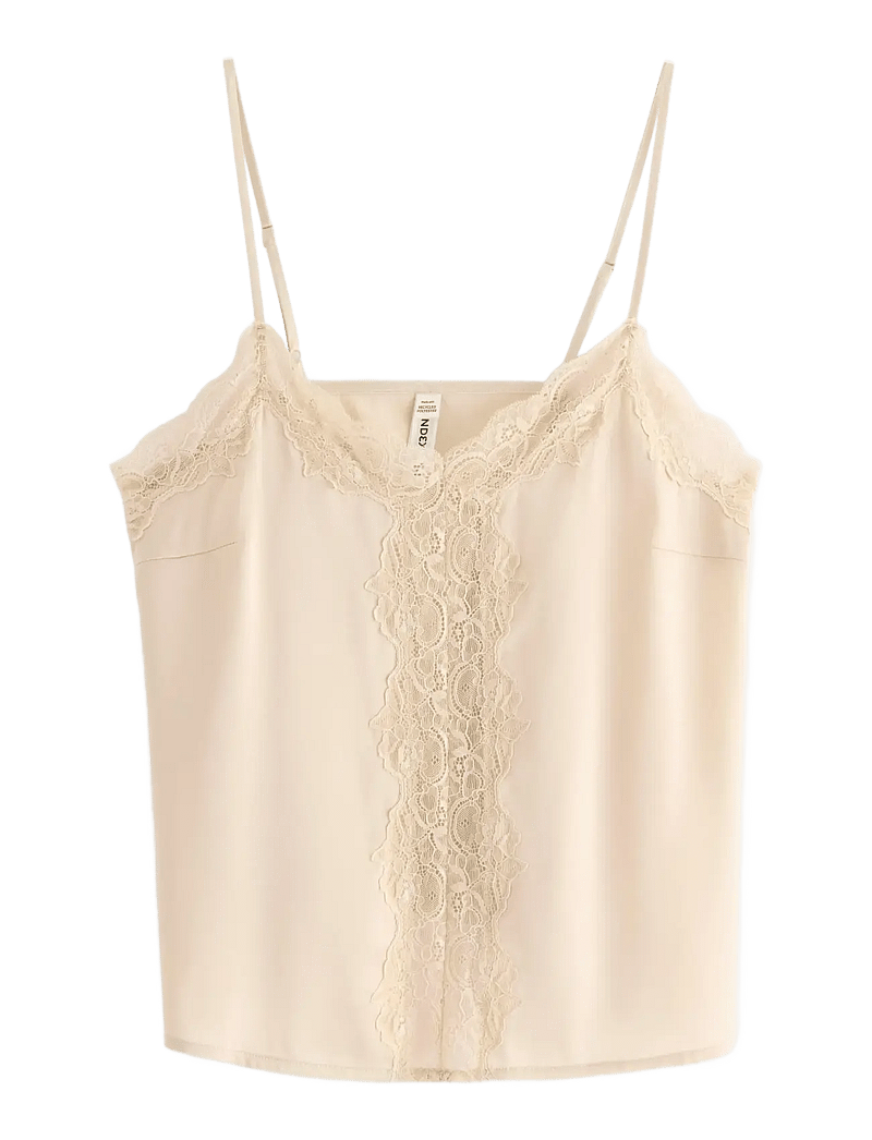 Lindex - Camisole lace satin - julepyjamas - light beige - 1