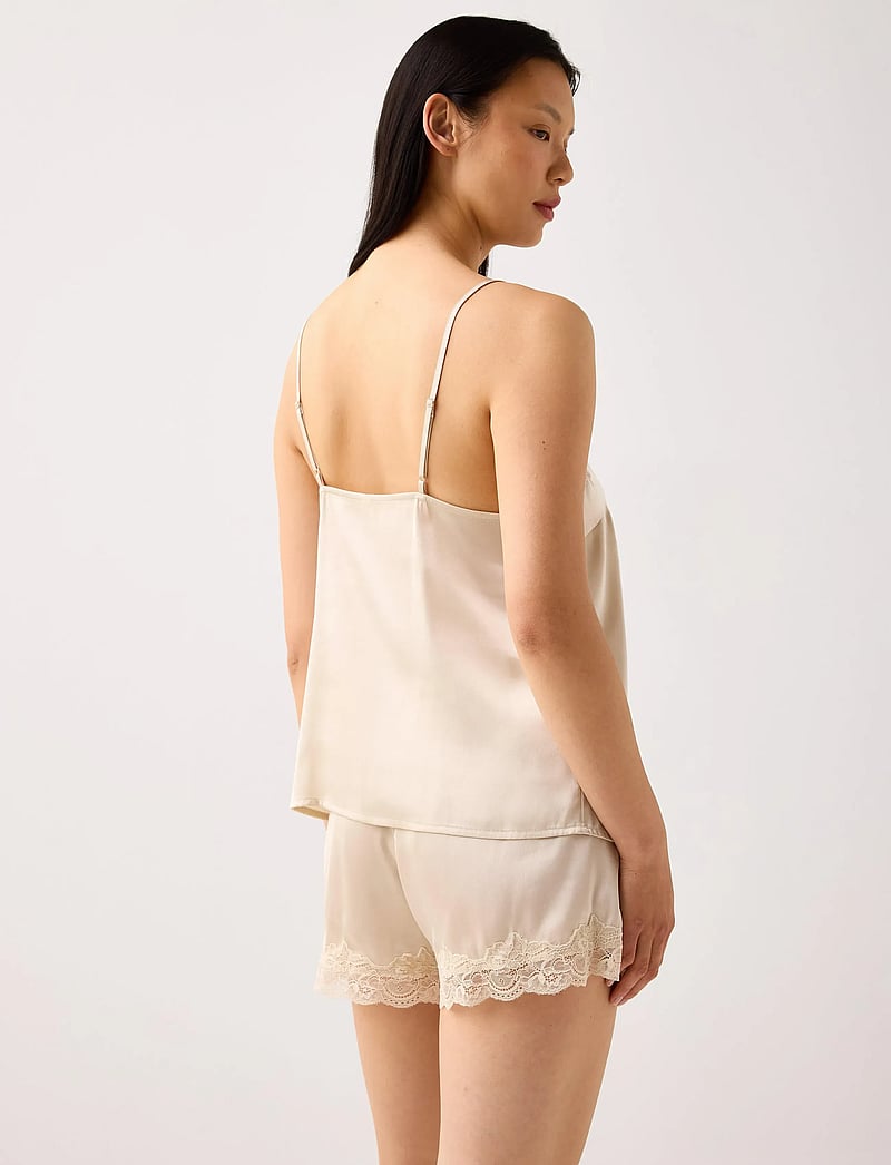Lindex - Camisole lace satin - julepyjamas - light beige - 3