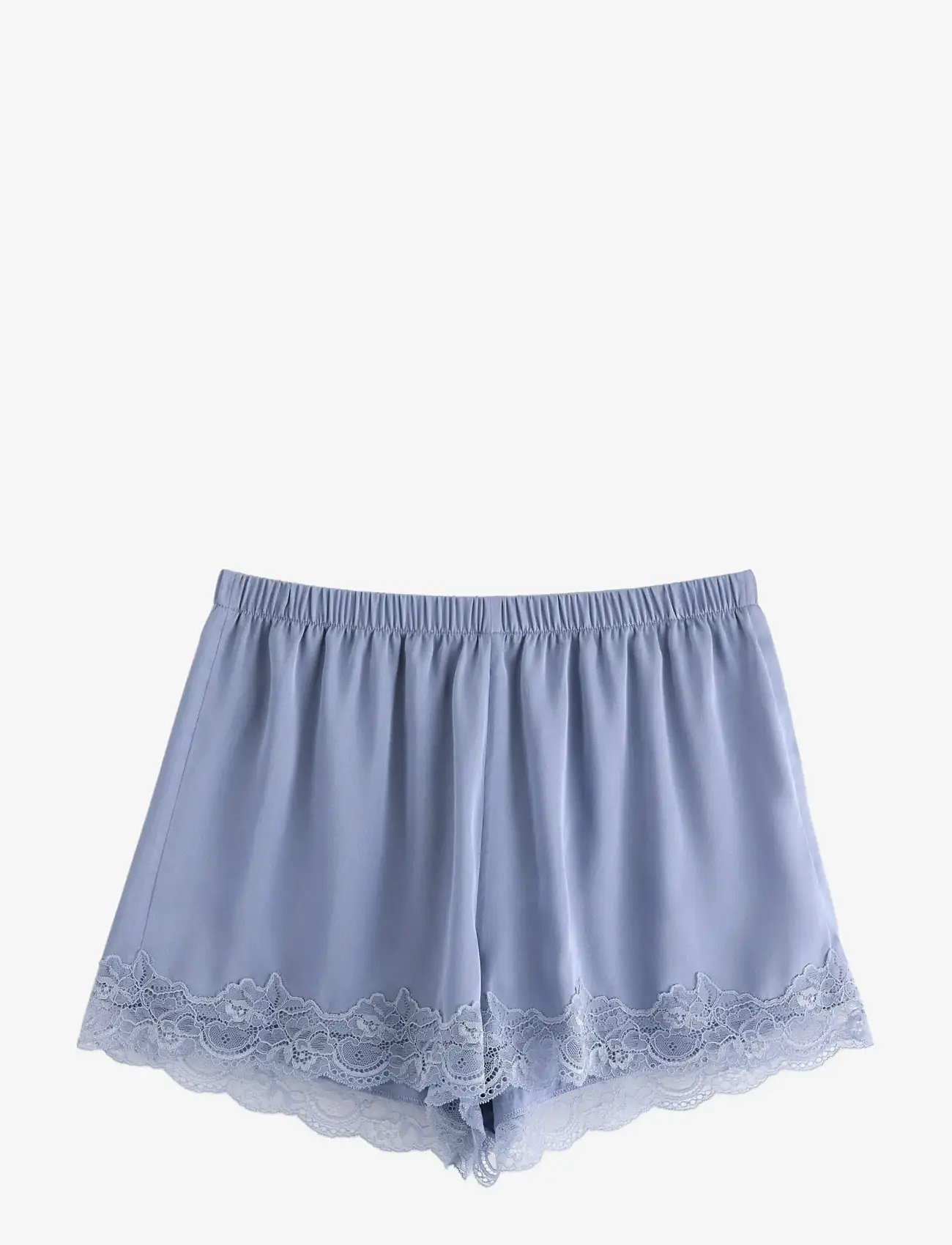 Lindex - Shorts lace satin - dusty blue - 0