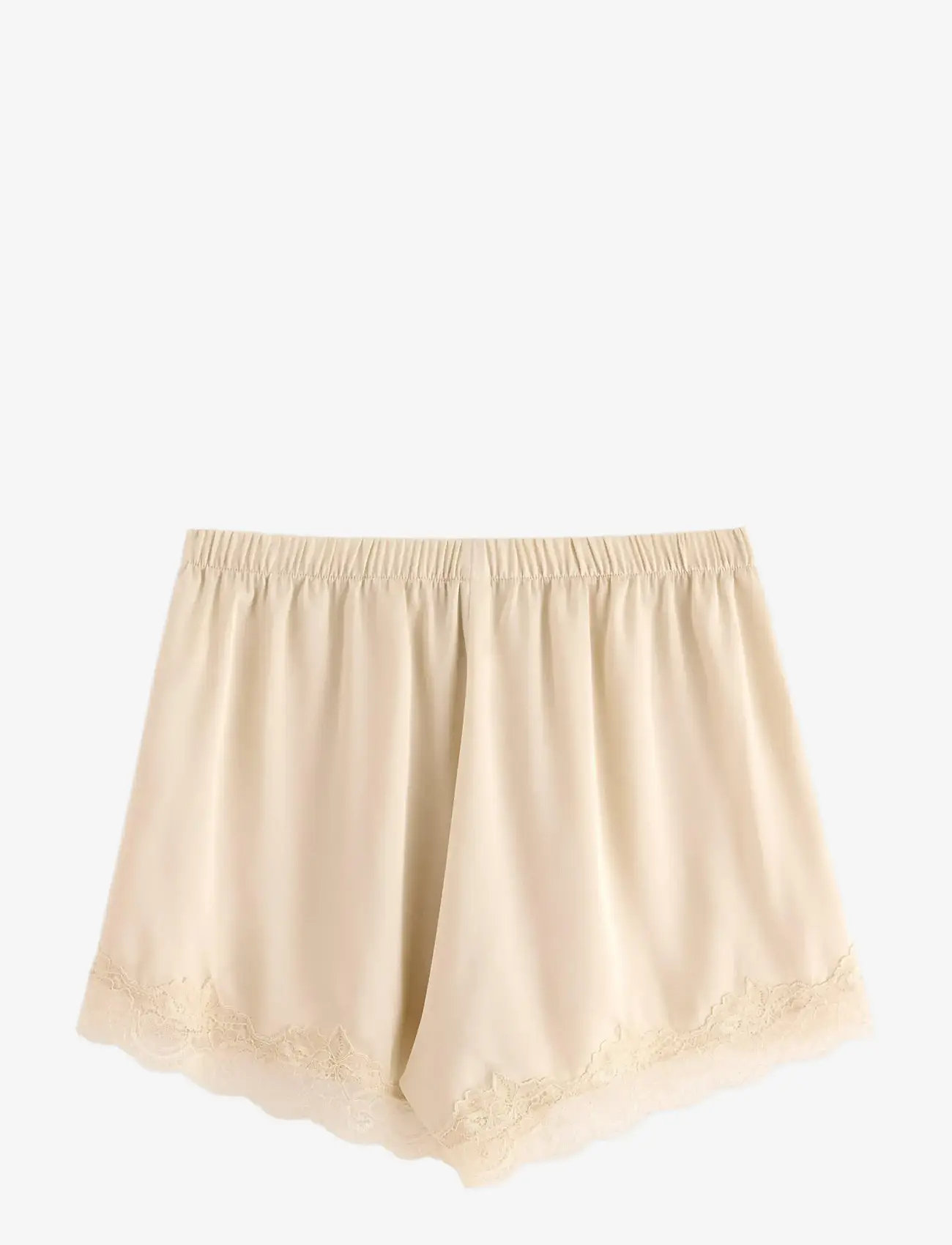 Lindex - Shorts lace satin - julepyjamas - light beige - 2
