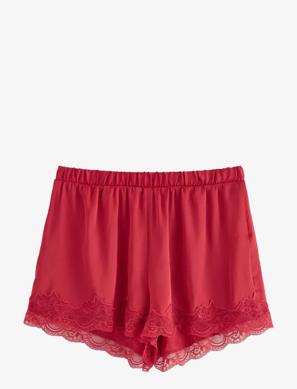 Red 2025 lace shorts