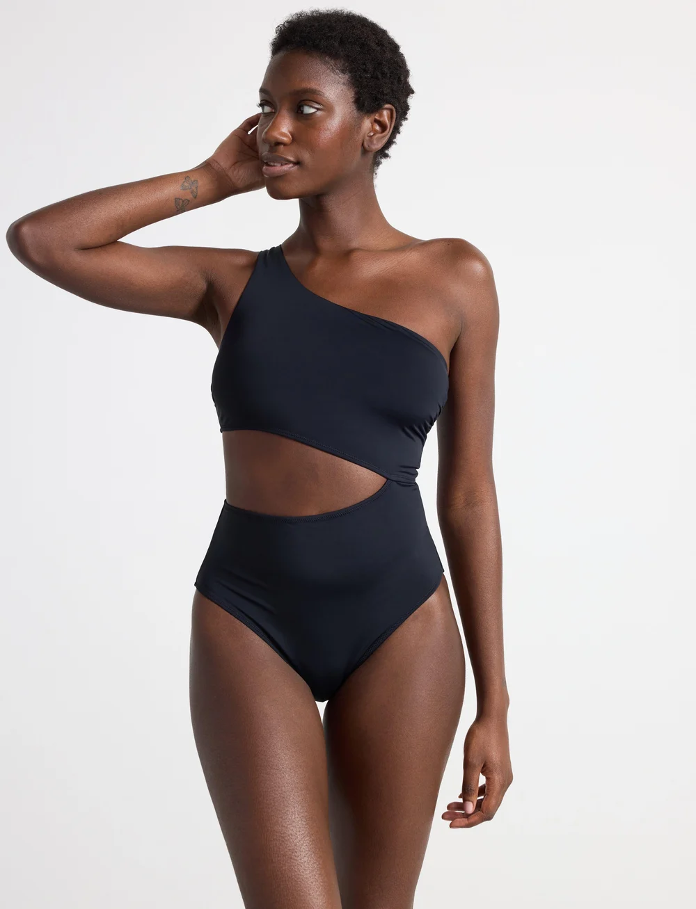 Lindex - Swimsuit Trina - badeanzüge - black - 0