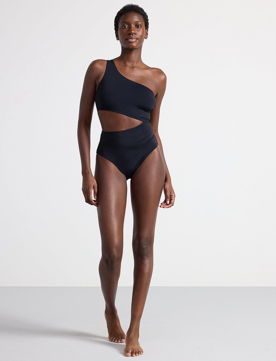 Lindex - Swimsuit Trina - baddräkter - black - 4