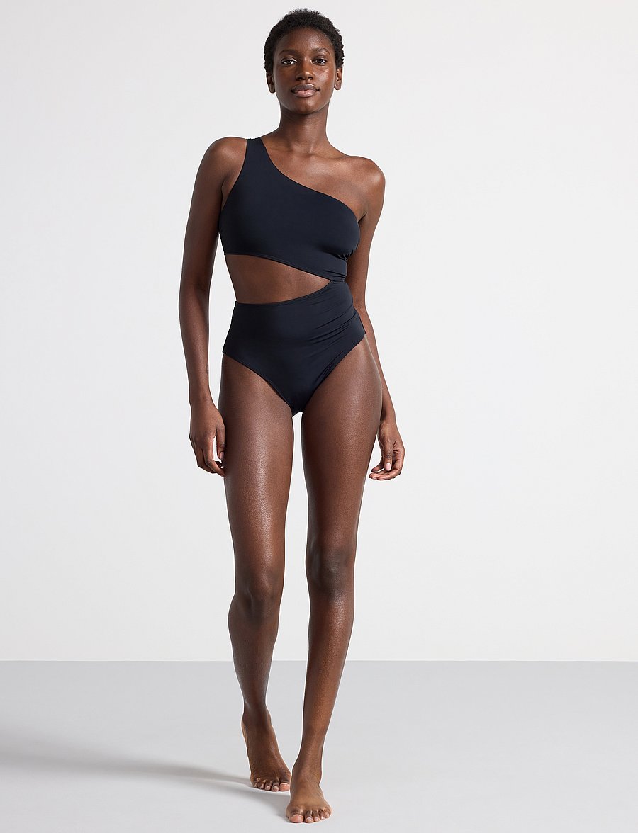 Lindex - Swimsuit Trina - baddräkter - black - 5