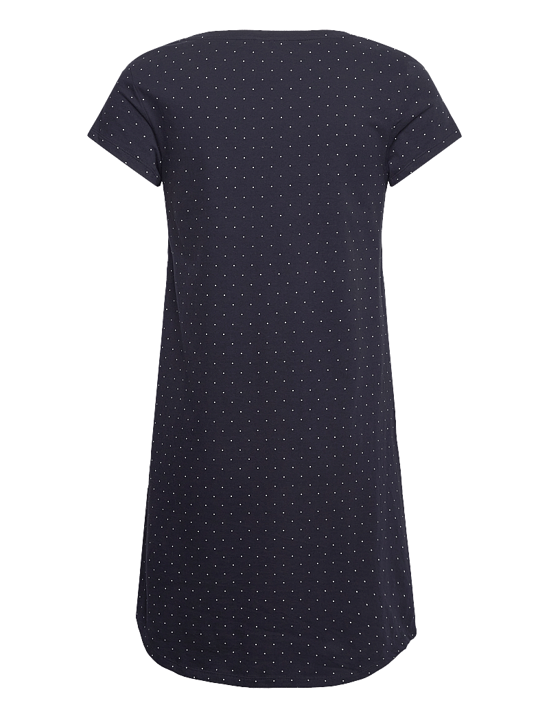 Lindex - Nightdress Big Tee aop dots - nachthemden - dark blue - 1