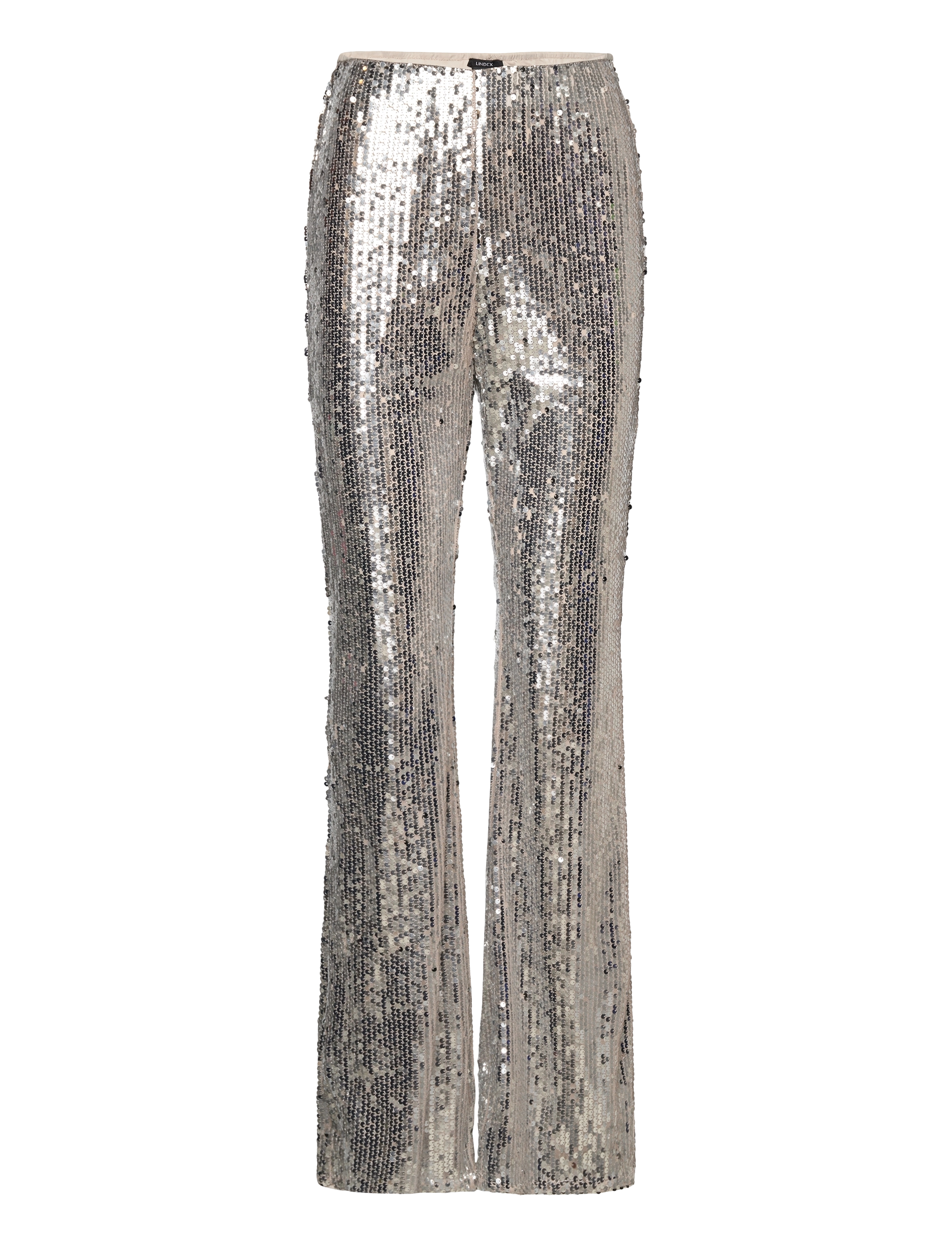 Lindex Trousers Lara Sequin - Bukser - SILVER / silver