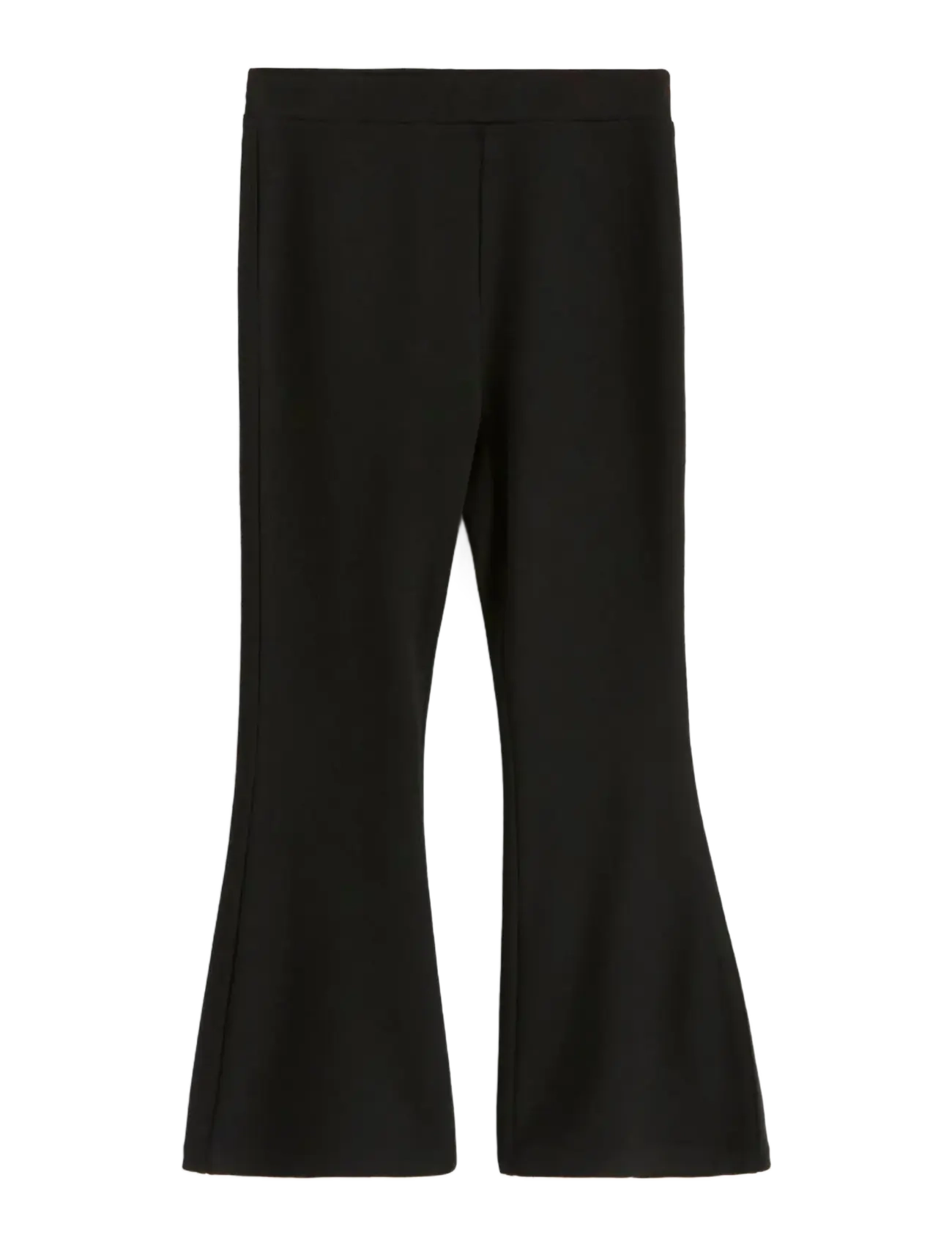 Leggings flare Punto quality - BLACK