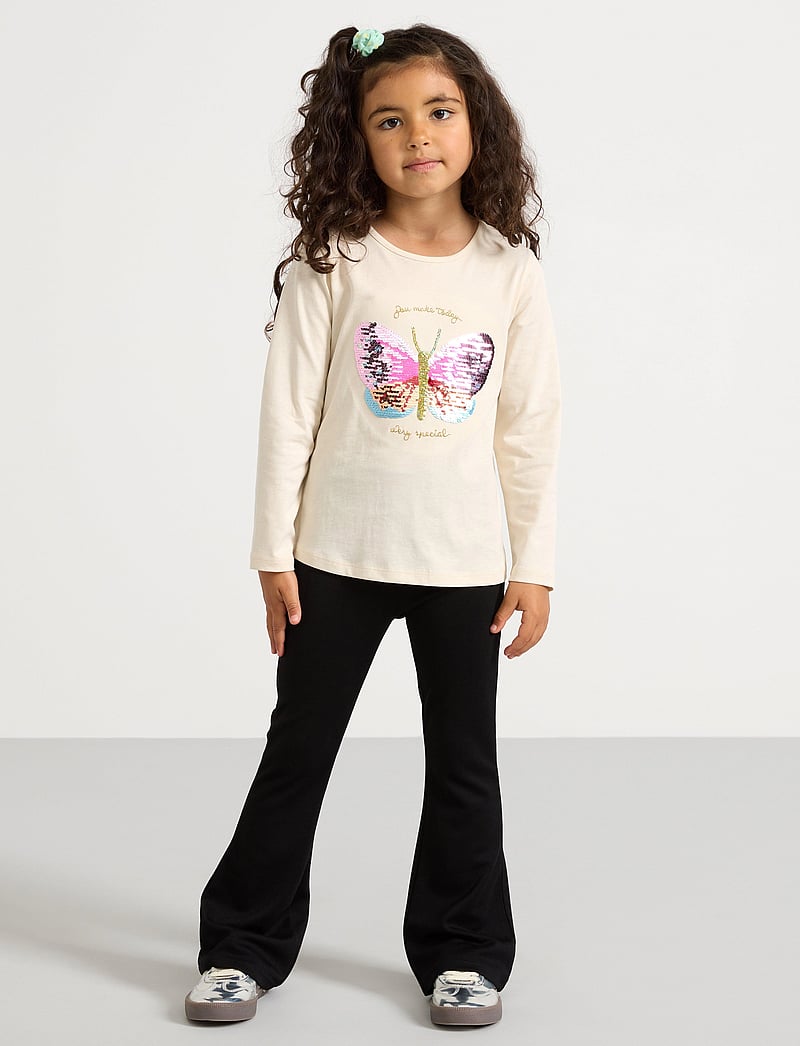 Lindex - Leggings flare Punto quality - retuusid - black - 0