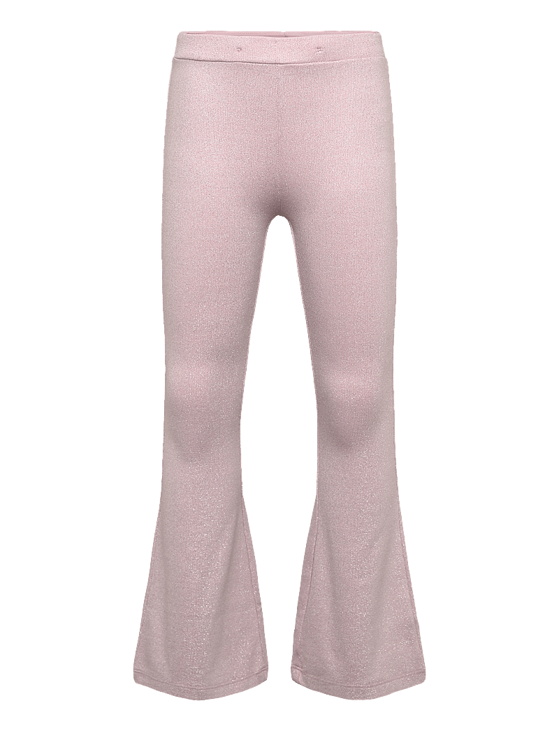 Lindex - Trousers flare lurex rib - beebipüksid - light pink - 0