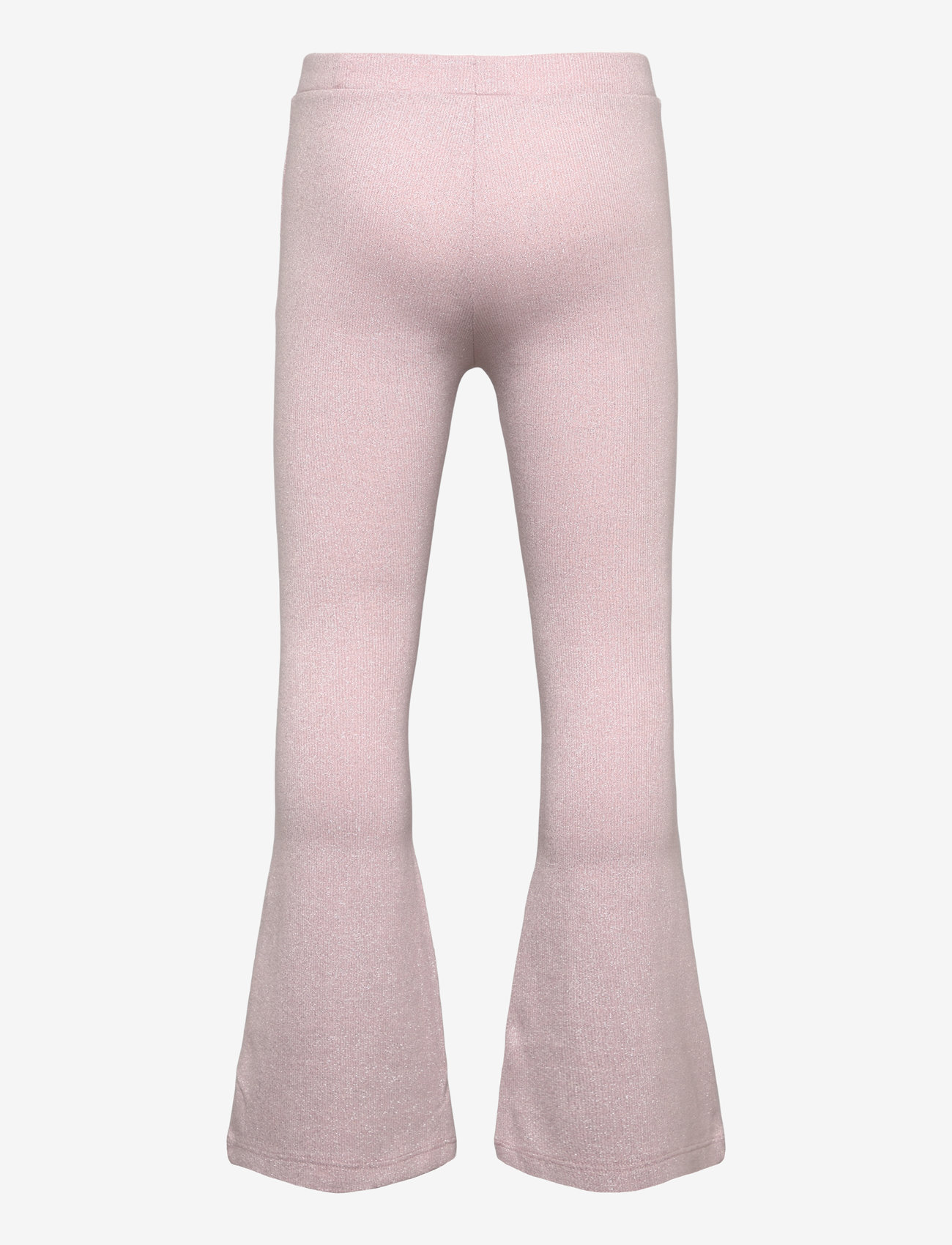 Lindex - Trousers flare lurex rib - beebipüksid - light pink - 1