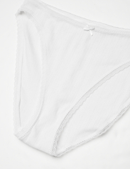 Lindex - Brief Bikini reg high leg poi - white - 5