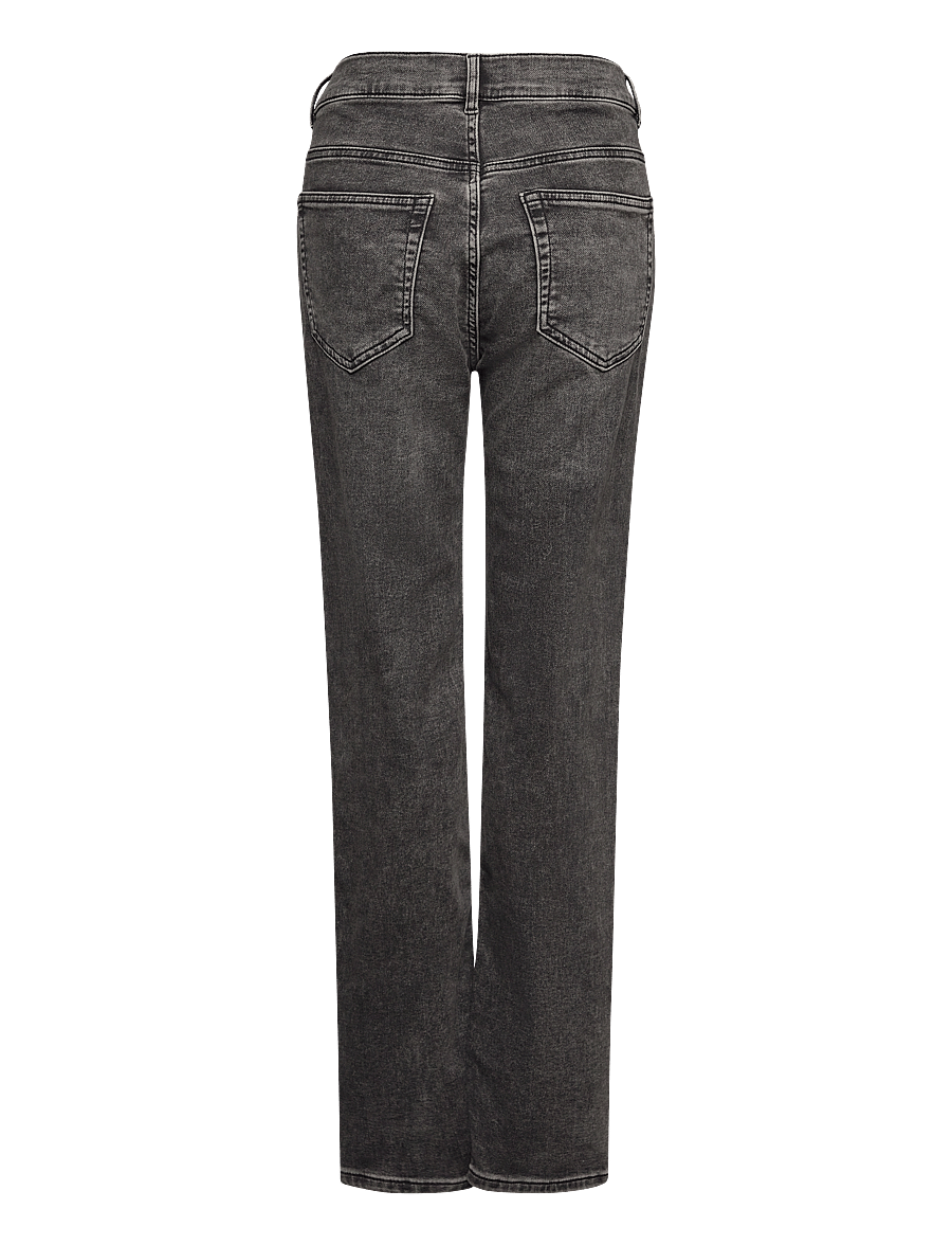 Lindex - STAFFAN Straight regular waist super stretch jersey jeans - regular džinsi - black - 2