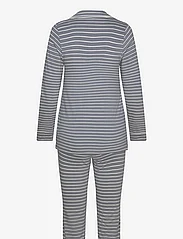 Lindex - Pyjama jersey piping stripe an - pyjamas - dusty blue - 2