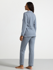 Lindex - Pyjama jersey piping stripe an - pyjamas - dusty blue - 5