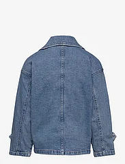 Lindex - Jacket Trenchcoat denim croppe - jeansjackor - denim - 2
